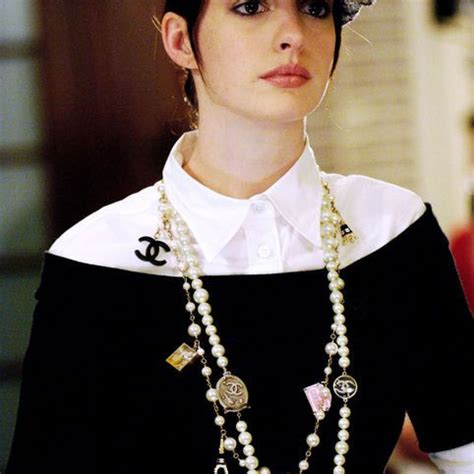 chanel necklace in devil wears prada|anne hathaway chanel necklace.